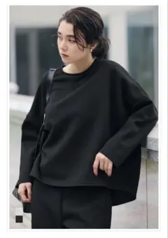 cocaコカ ソフトスウェット　プルオーバー&カーブパンツセット ブラック M