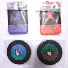 ヒロアカ　一番くじ　カードホルダー　爆豪・耳郎　ラバーコースター　緑谷・波動