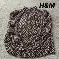 H&M❤️茶系ブラウス ②