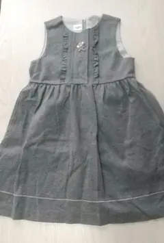 グレー　ファミリア　ワンピース　ジャンパースカート　110