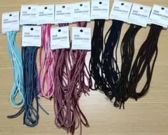 ヘアゴム 中サイズ4本入り 約100cm カラフル 11個セット おまけ付き