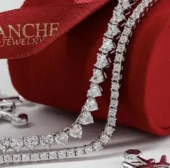 AVALANCHE テニスチェーン ネックレス シルバー925 ピンクジルコニア