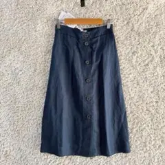 《タグ付★》TOMMY HILFIGER フロントボタンスカート　リネン混のサムネイル