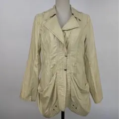 特価SALE【美品】HIROKO BIS ナイロンジャケット　ベージュ系　11号