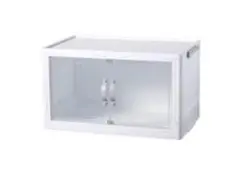 折りたたみ収納ケース ホワイト 700ml 2個セット