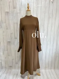 完売品✨ olu. オルドット ボリューム スリーブ ロング ワンピース 茶色