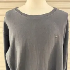 Champion リバースウィーブ スウェットM 黒 ワンポイント刺繍 定番