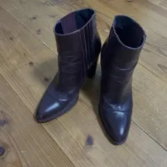 ZARA サイドゴアブーツ レザー