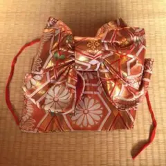 【昭和のお品】七五三着物の帯♥コスプレの装飾にも 和風金リボン【ビンテージ品】