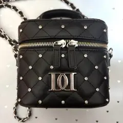 Darich ダーリッチ　キルティングビジュースクエアミニバッグ　BLK ダーリッチ Darich キルティングビジュースクエアミニバッグ