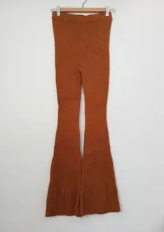 アングリッド※Ungrid コットン リブ フレア レギンス パンツ