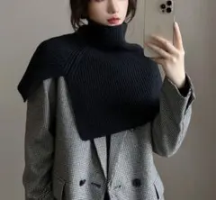 ニットネックウォーマー(ブラック)