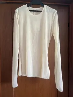 クラネ　 CLANE SHEER MESH CREW NECK TOPS