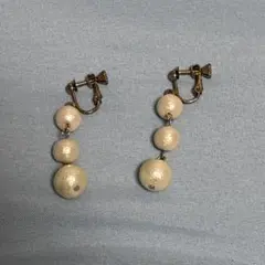 イヤリング コットンパール