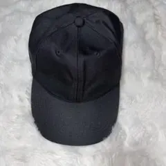 無地 キャップ ブラック
