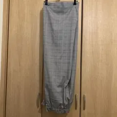 nano universe スラックスパンツ チェック