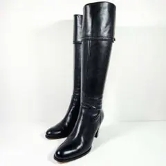 rebecca taylor レベッカ テイラー レザー ロングブーツ リボン