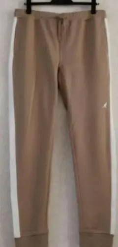 【KANGOL】 ❀ジョガーパンツ　LL　ライトベージュ　刺繍　スウェット素材❀