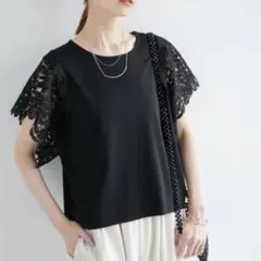 ロペピクニック 袖レースカットトップス