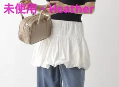 【Heather】アソートバルーンミニスカート　オフホワイト　春　レイヤード