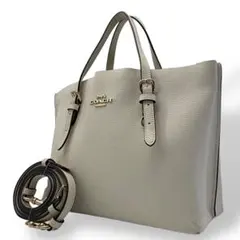 COACH コーチ ショルダーバッグ 2way レザー モリー クロスボディ 白