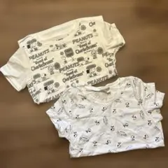 【通学、部屋着に】スヌーピー半袖Tシャツセット