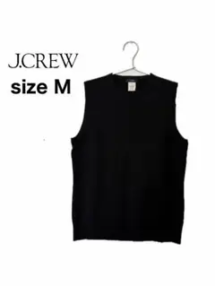 J.CREW ブラック ノースリーブニットベスト M
