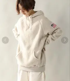 ディッキーズ /Dickiesハーフジップボアフリースパーカー