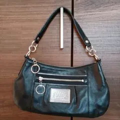 Coffey Poppy ブラックショルダーバッグ