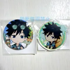 呪術廻戦 まるくじ Aloha vibes 伏黒恵 缶バッジ キーホルダー