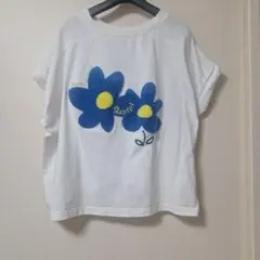 REPIPI ARMARIO フラワー刺繍 Tシャツ ホワイトのサムネイル
