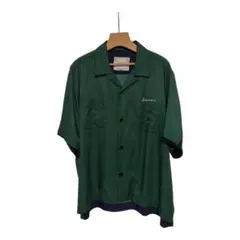 【希少】sacai 22SS 半袖オープンカラーシャツ グリーンのサムネイル