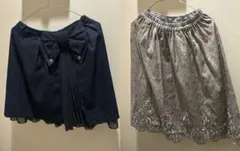 axes femme フレアスカート 2着セット アクシーズファム