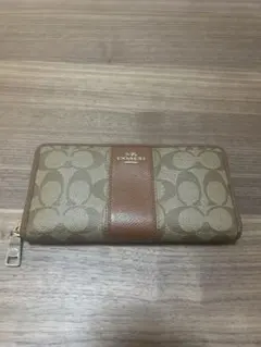 COACH モノグラム 長財布　ブラウン