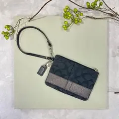 COACH /コーチ ポーチ 黒 カードケース 財布 小物入れ