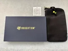 未使用 NAUGHTIAM ノーティアム 小物 黒 財布　レザーのサムネイル