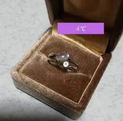 4°C ムーンストーンシルバーリング