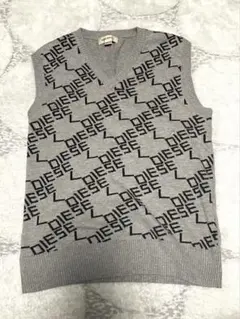 ディーゼル　ロゴニットベスト diesel logo best