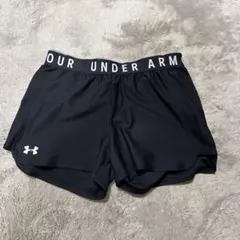 アンダーアーマー ブラックショートパンツ　ジムウェア　ランニングウェア