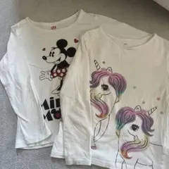 白ロンT2枚セット　110センチ