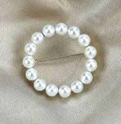 ブローチ#52　パールリング　卒業式　入学式　卒園式　入園式　プレゼント