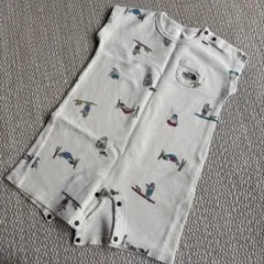 【North face】キャンプ柄ロンパース80cm