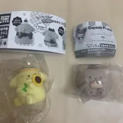 ☆カプセルトイ☆サンリオ☆ポムポムプリン☆パム☆フィギュアセット☆未使用保管品