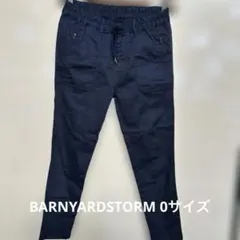 ネイビー カジュアルパンツ ウエストゴム