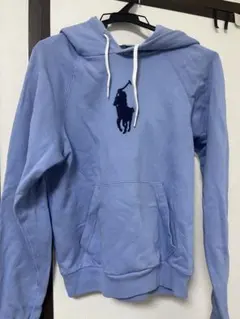ポロ・ラルフ・ローレン 水色 パーカー