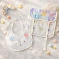 新品 赤ちゃんの城 スタイ ウォールポケットクマさん ベビー用品