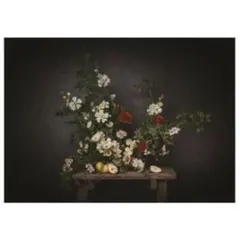 IKEA PJATTERYD ピクチャー 静物画 花とフルーツ アート 廃盤品のサムネイル