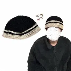 クラッシャーハット クロシェハット バケットハット ハンドメイド メンズ