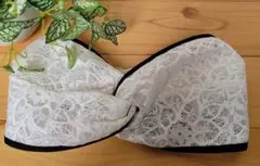 ２点　新品　ANNA SUI　アナスイ　ヘアバンド　ホワイト&えんじのサムネイル