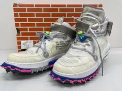 【美品】箱付 Off-White ナイキ エアフォース1 MID 白 28cm